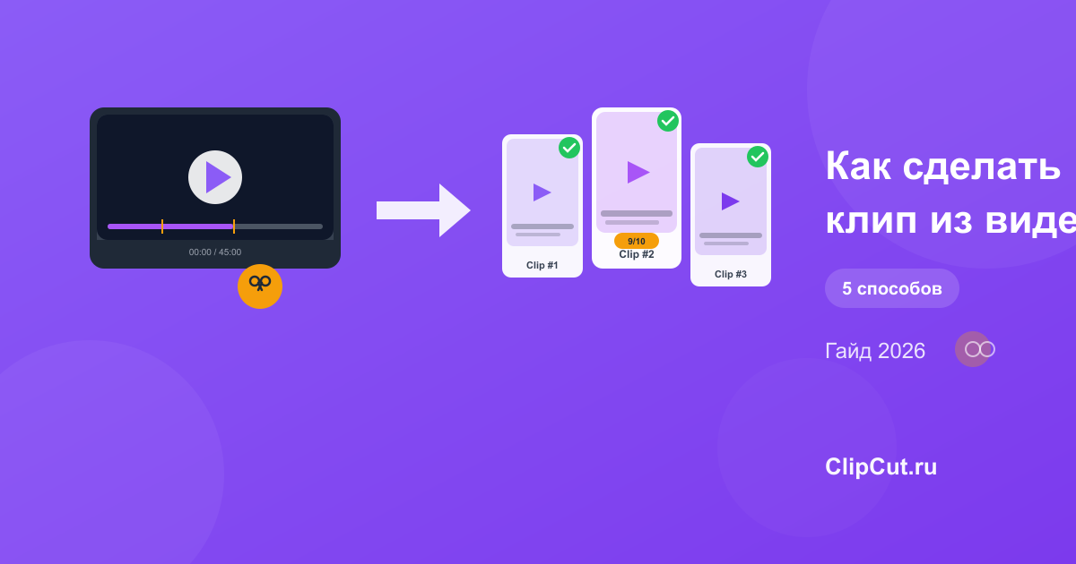 Как сделать клип из видео: 5 способов в 2026
